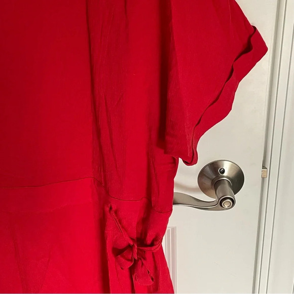 New! For Days Red Short Sleeve Utility Romper - 29623 - Picture 11 of 14